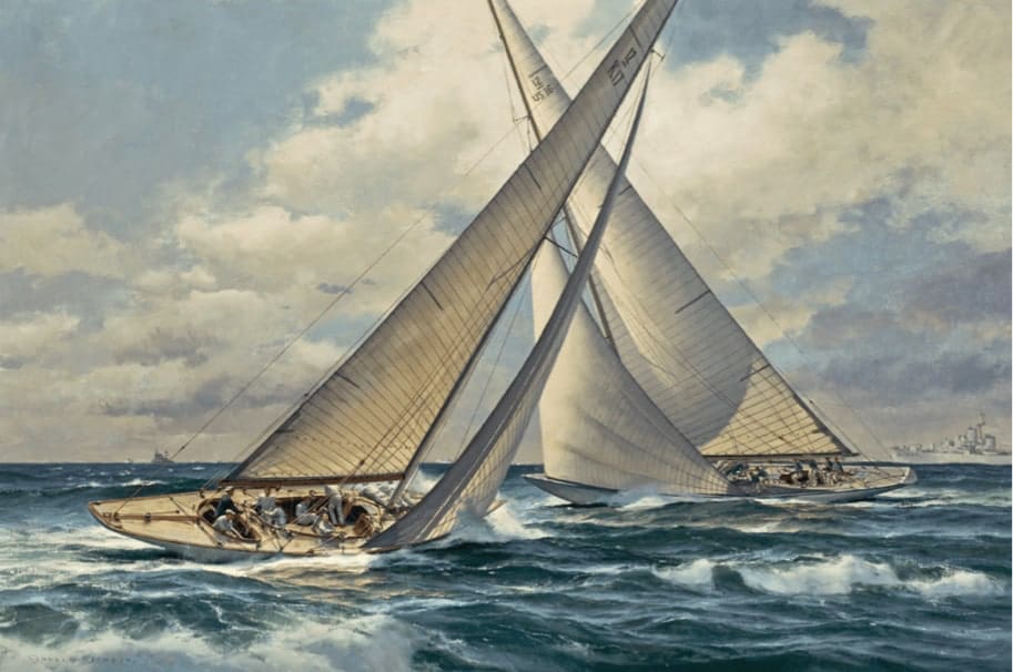 Painting of two sailboats